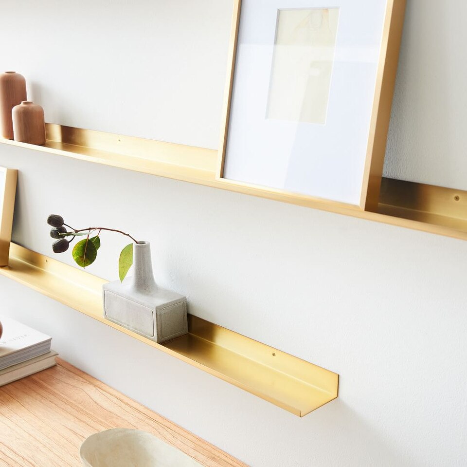 Floating Lines Metal Ledges West Elm UK